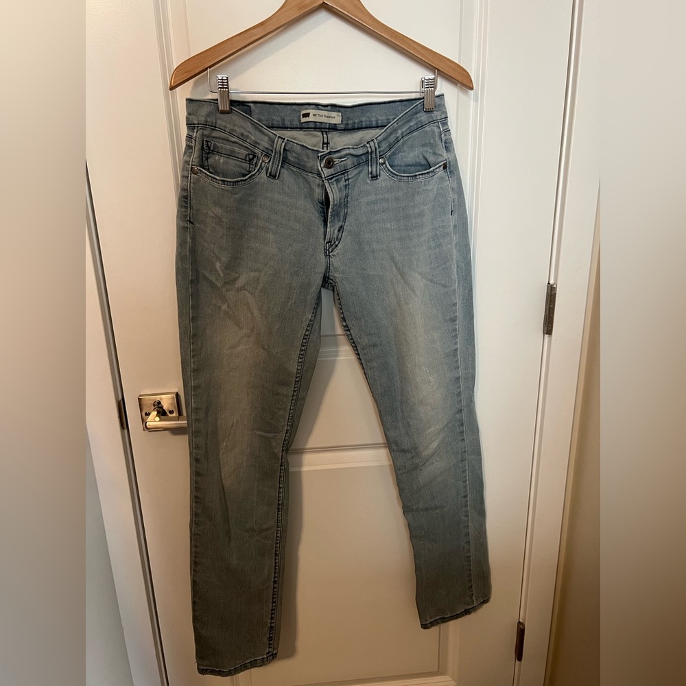 Levi’s 524 too super low light blue denim jenas, stretch